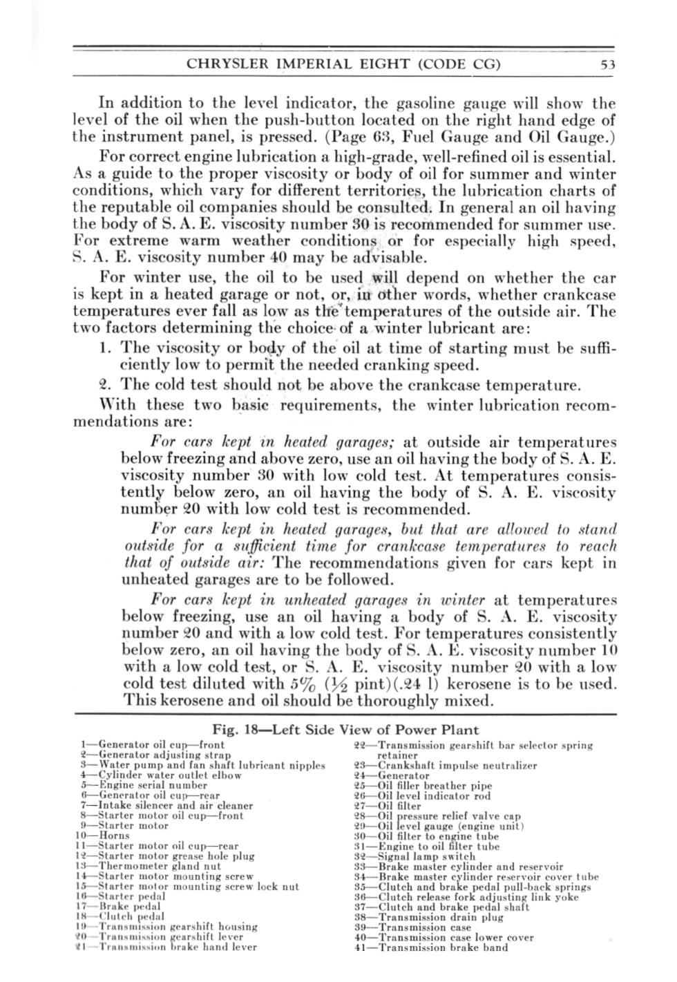 1931 Chrysler Imperial Owners Manual Page 53